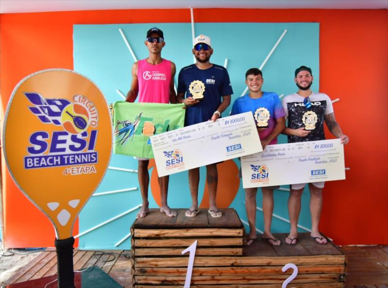 Sucesso de público e inscritos: mais de 400 atletas participam da 4ª etapa do Circuito SESI Beach Tennis 2023